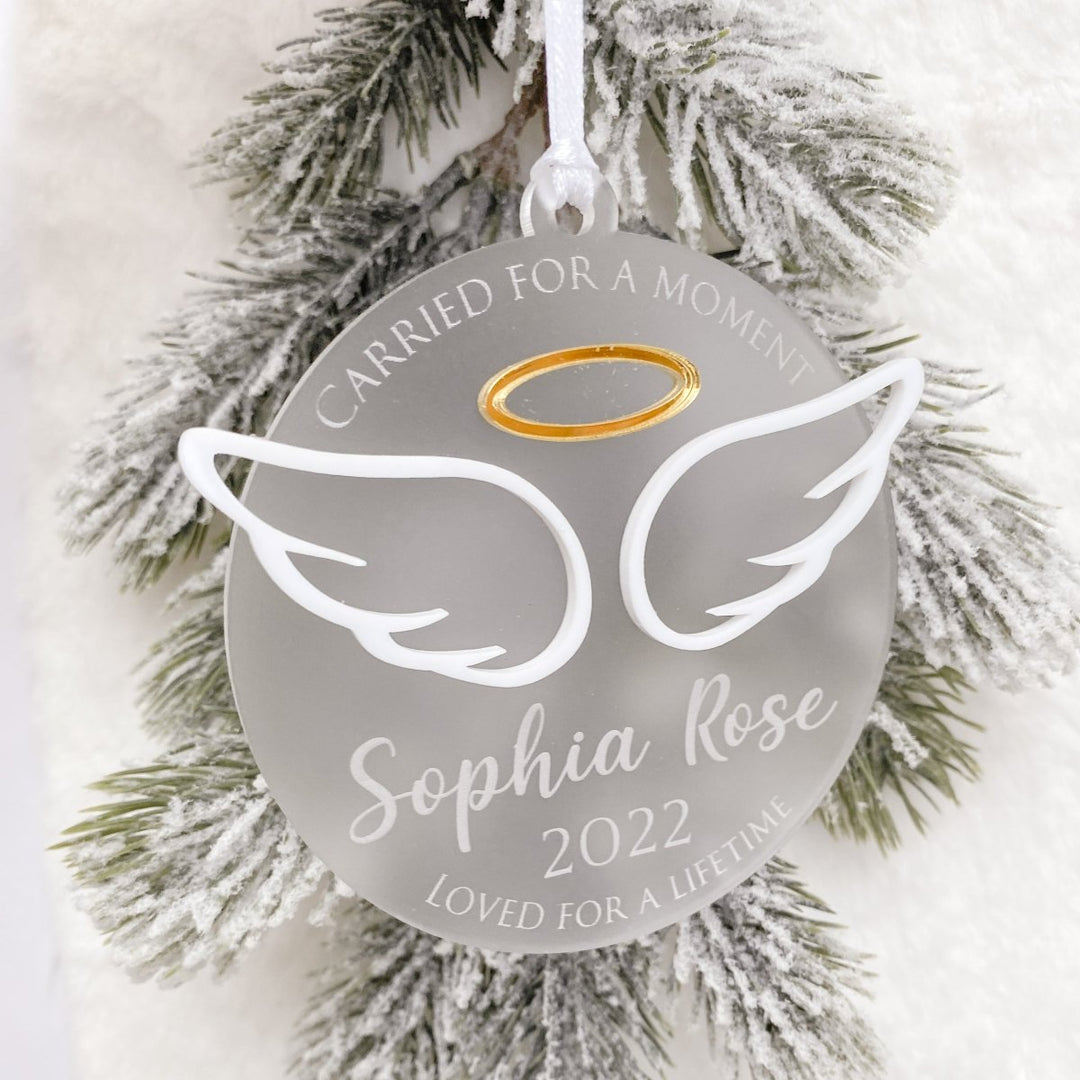 Angel Baby Christmas Ornament - Memorial Bauble for infant loss / misc –  Cabe & Co